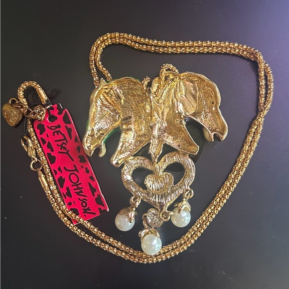 Betsey Johnson Whimsical Cowgirl Necklace - Picture 2 of 3